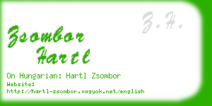 zsombor hartl business card